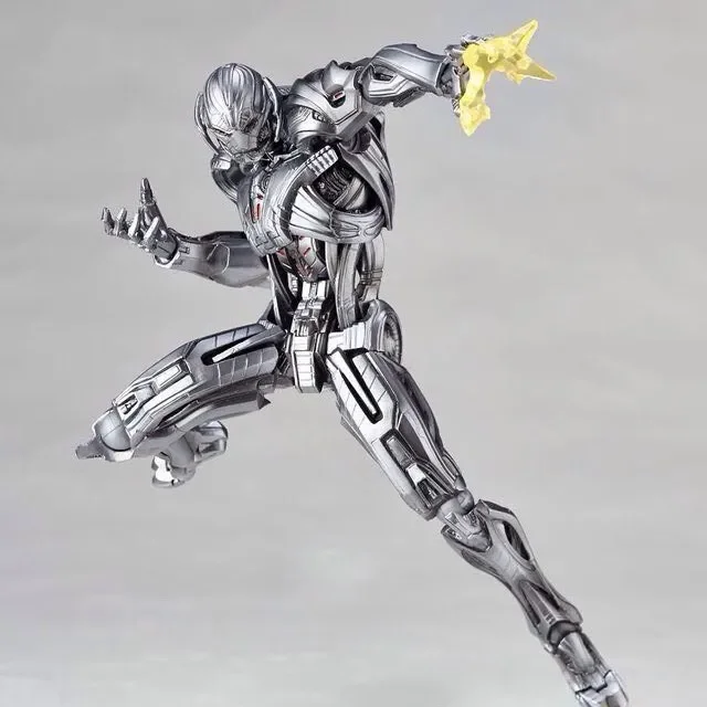 Marvel Ultron Action Figures Kaiyodo Amazing Yamaguchi 16cm Avengers Anime Figure Collection Ko Model Toys Kids Gift