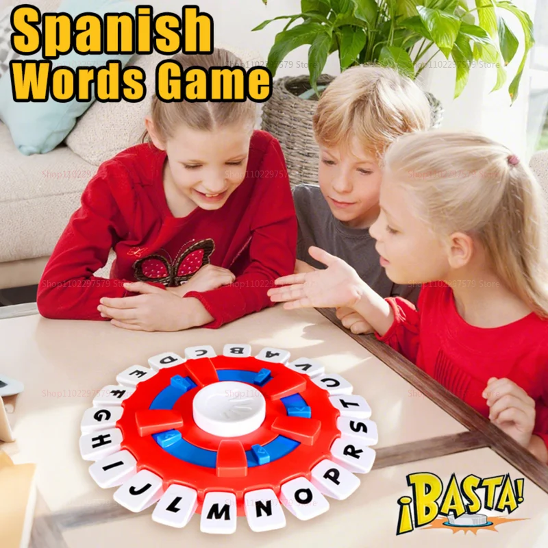 

Новая детская испанская игра в слова. Семейная настольная игра с быстрым мышлением. Нажмите на буквы. Игры для вечеринок.