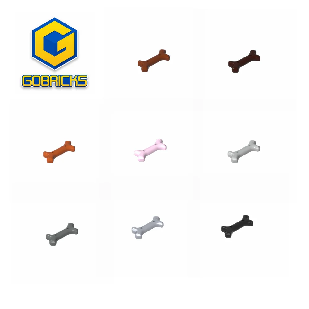 Animal Figure Accessories, GB 2222 Short Dog Bone, Compatible with Lego 93160, DIY Assembly Blocks Form Order Customization