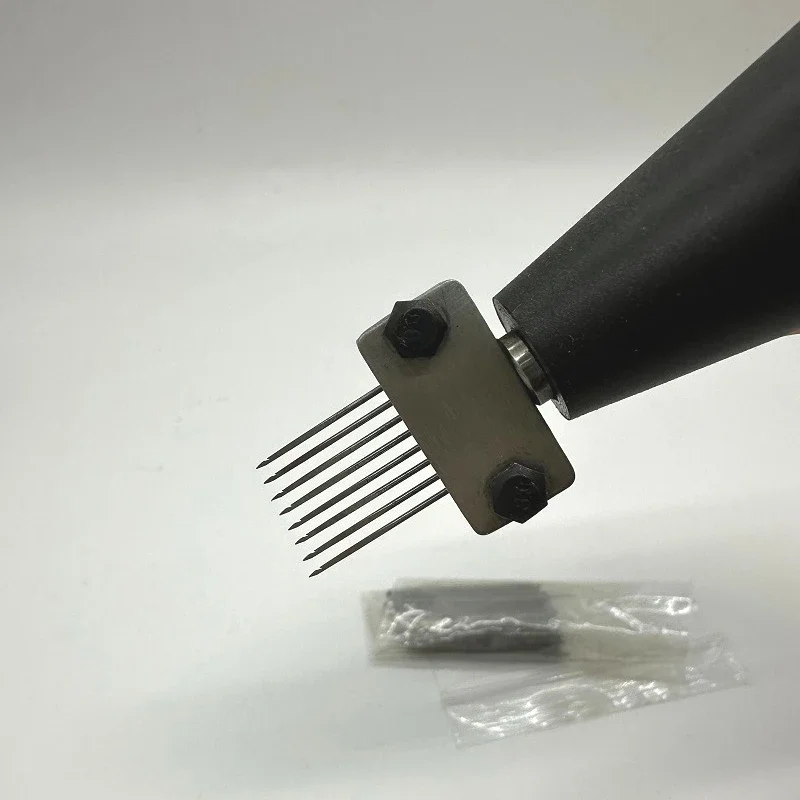 

Portable Mini 8 Needle Inject Machine Making Toupee Wig Closure Frontal Inject Hair By Hand-actuated