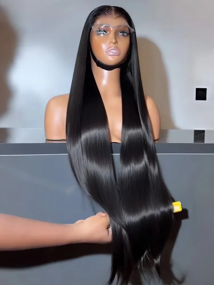 

250% Density Straight Lace Frontat Wigs Human Hair 30 40 Inch 13x4 13x6 HD Lace Front Human Hair Wig Pre Plucked For Black Women