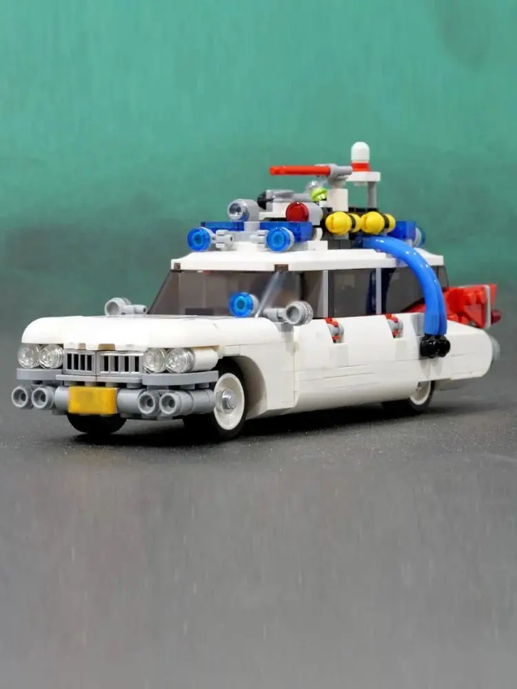 Ghostbustered Ecto-1-1959 Miller-Meteors Building Block Set Creative Racing Cars Movie Cars Model Toys for Kids Gifts MOC-168757