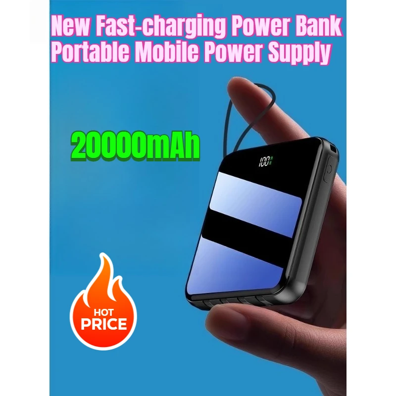 20000mAh New Fast-charging Power Bank Portable Mobile Power Supply