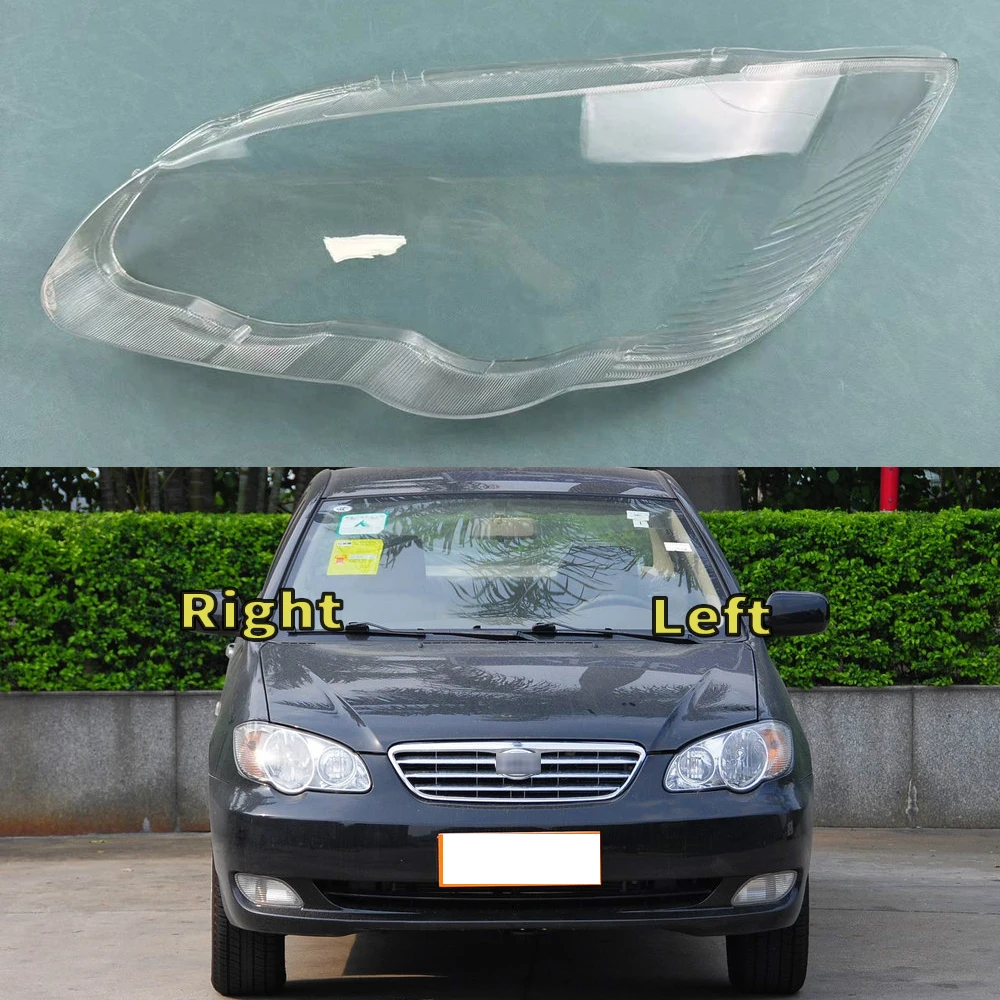 Per BYD F3 F3R 2005-2011 copertura del faro anteriore paralume trasparente lente della lampada guscio del faro parti di ricambio Auto in Plexiglass