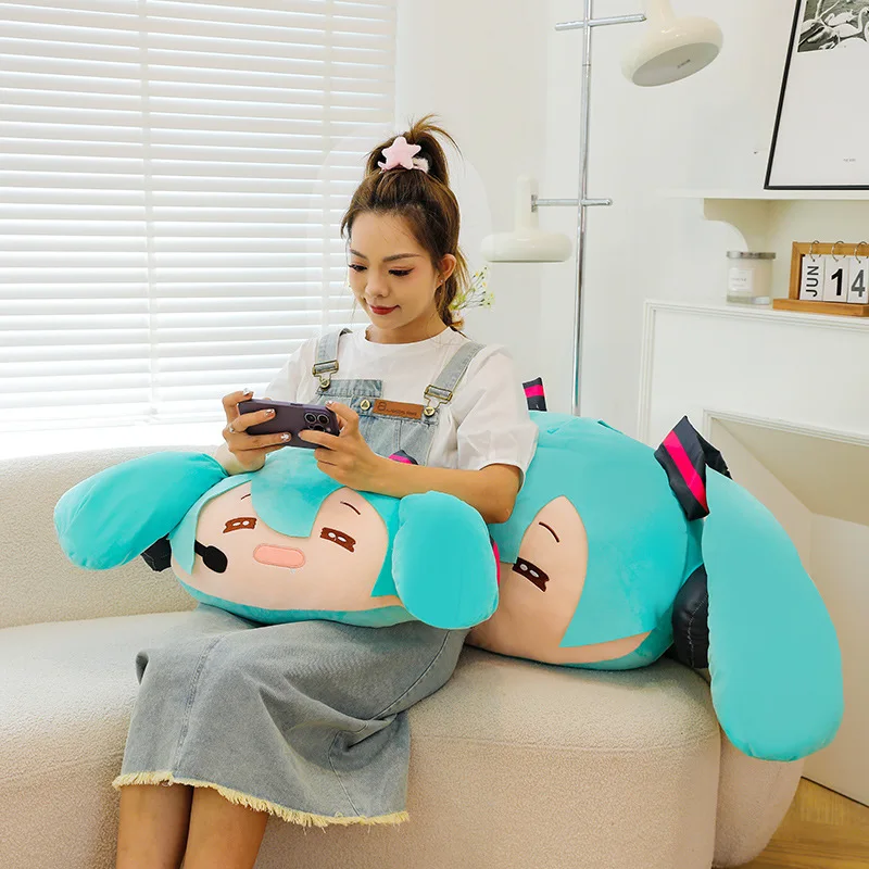 2025 جديد أنيمي هاتسون ميكو Kawaii الشكل الفانيلا متعددة الوظائف وسادة النوم بطانية الفتيات هدايا عيد الميلاد #4