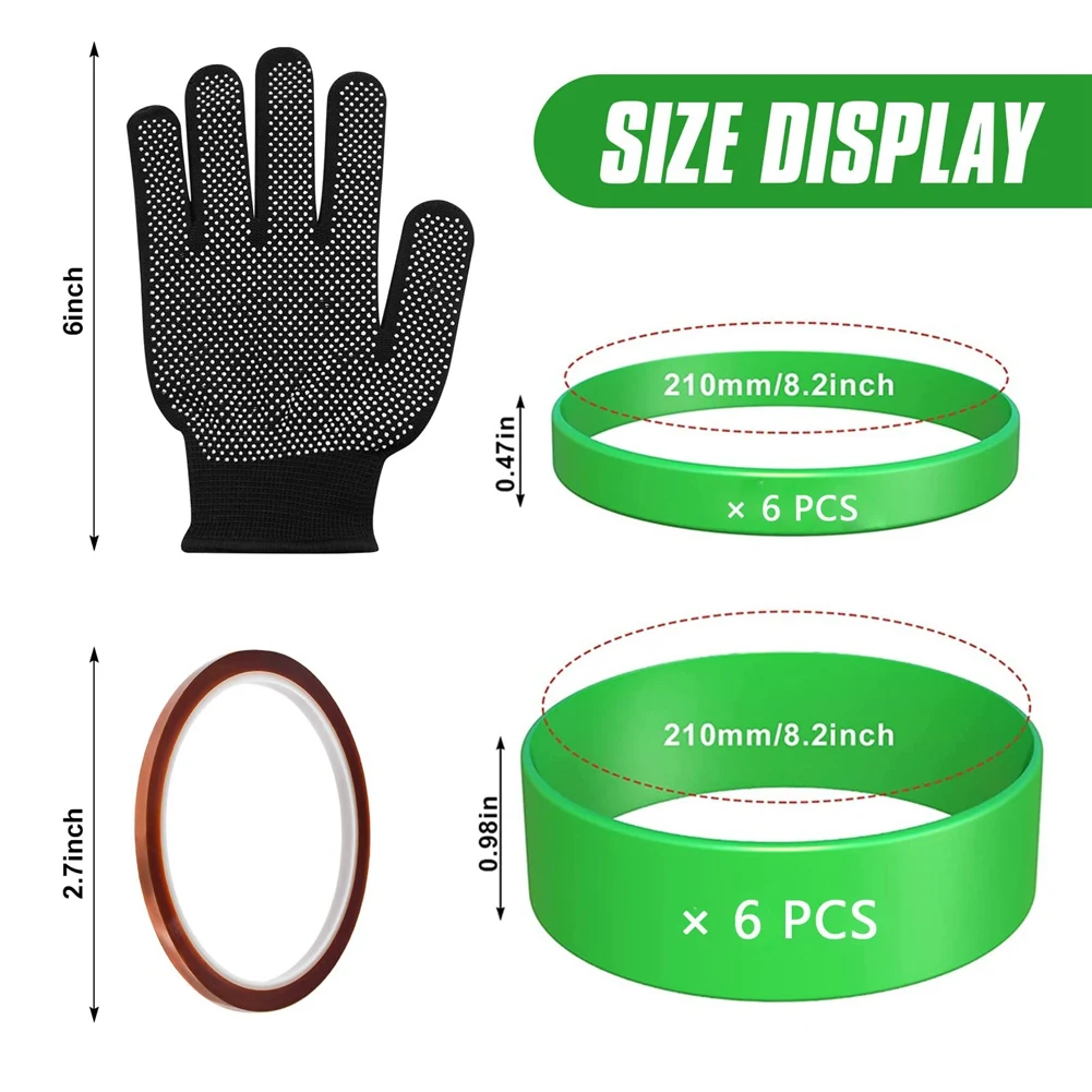 Top Sale Silicone Bands for with Transfer Tapes Sublimation Accessories for Mug Press Machine Wrap Bundle Tumber in Oven