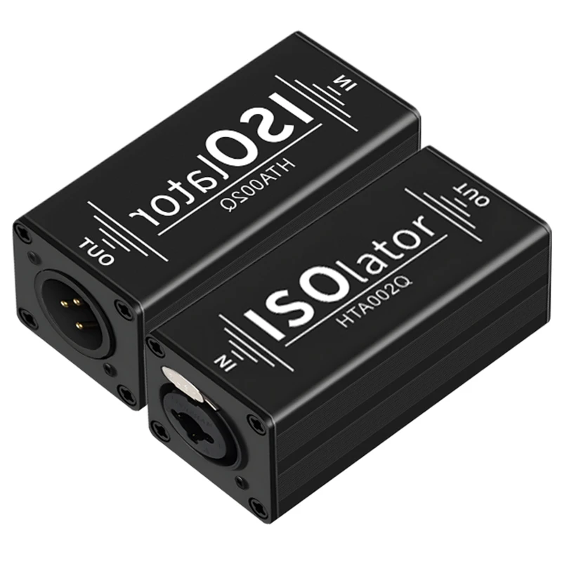 Isolateur de bruit Audio XLR 6.35, 1 pièce, filtre suppresseur de bruit, isolateur pour PC Durable femelle à mâle, élimine le sol commun