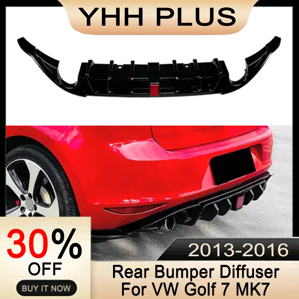 

Golf 7 Rear Bumper Diffuser Lip For Volkswagen MK7 2013-2016 For VW GOLF7 MK7 Accessories Auto Exterior Parts Modification HOT