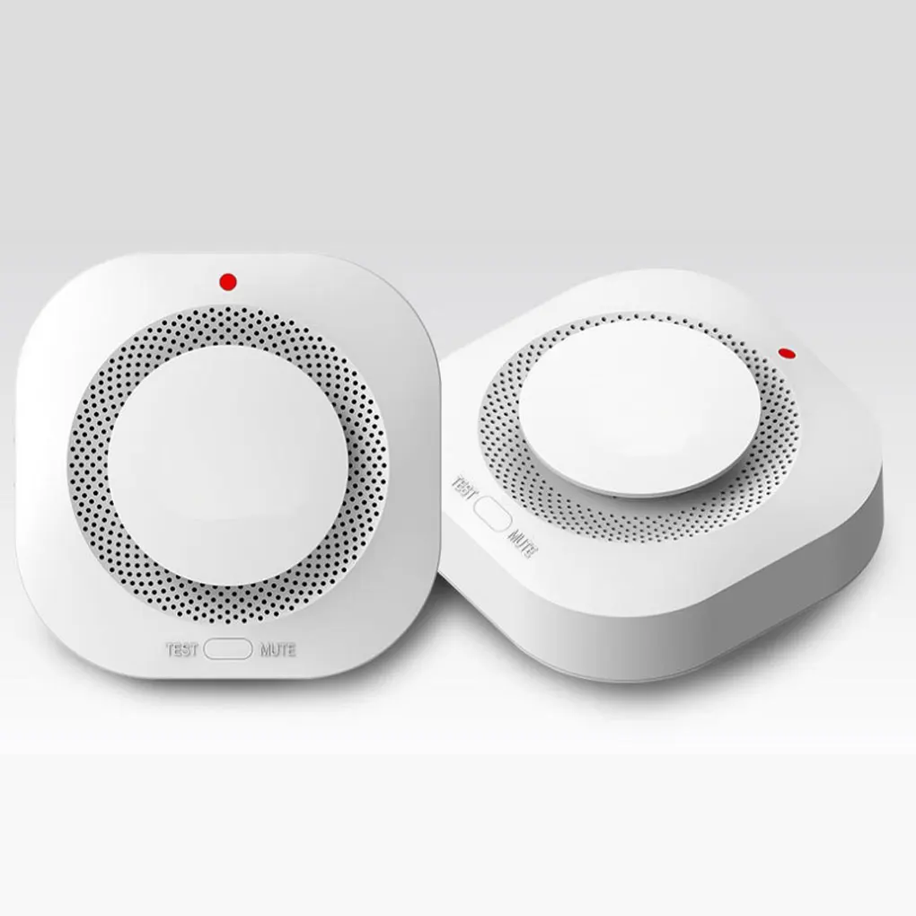 ABS Independent Smoke Alarm Fire Protection Smokehouse Home Security System Smoke Detector Wireless Installation