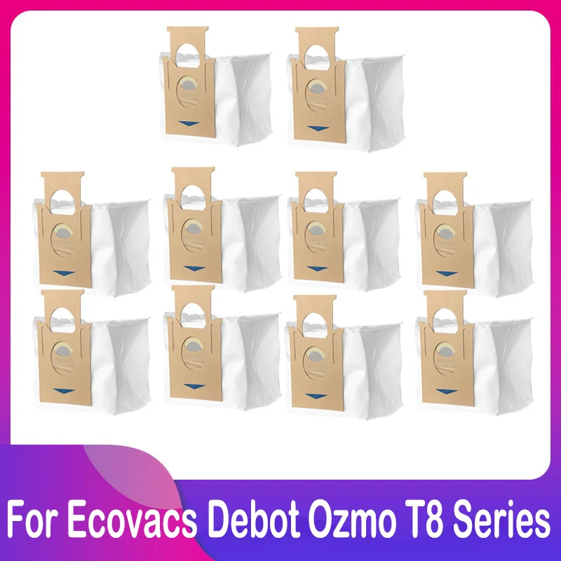 For Ecovacs Debot Ozmo T8 Series Robot Vacuum Dust Bag 2.5L High Capacity Disposable Pack For Cleaner Spare Accessories Kit