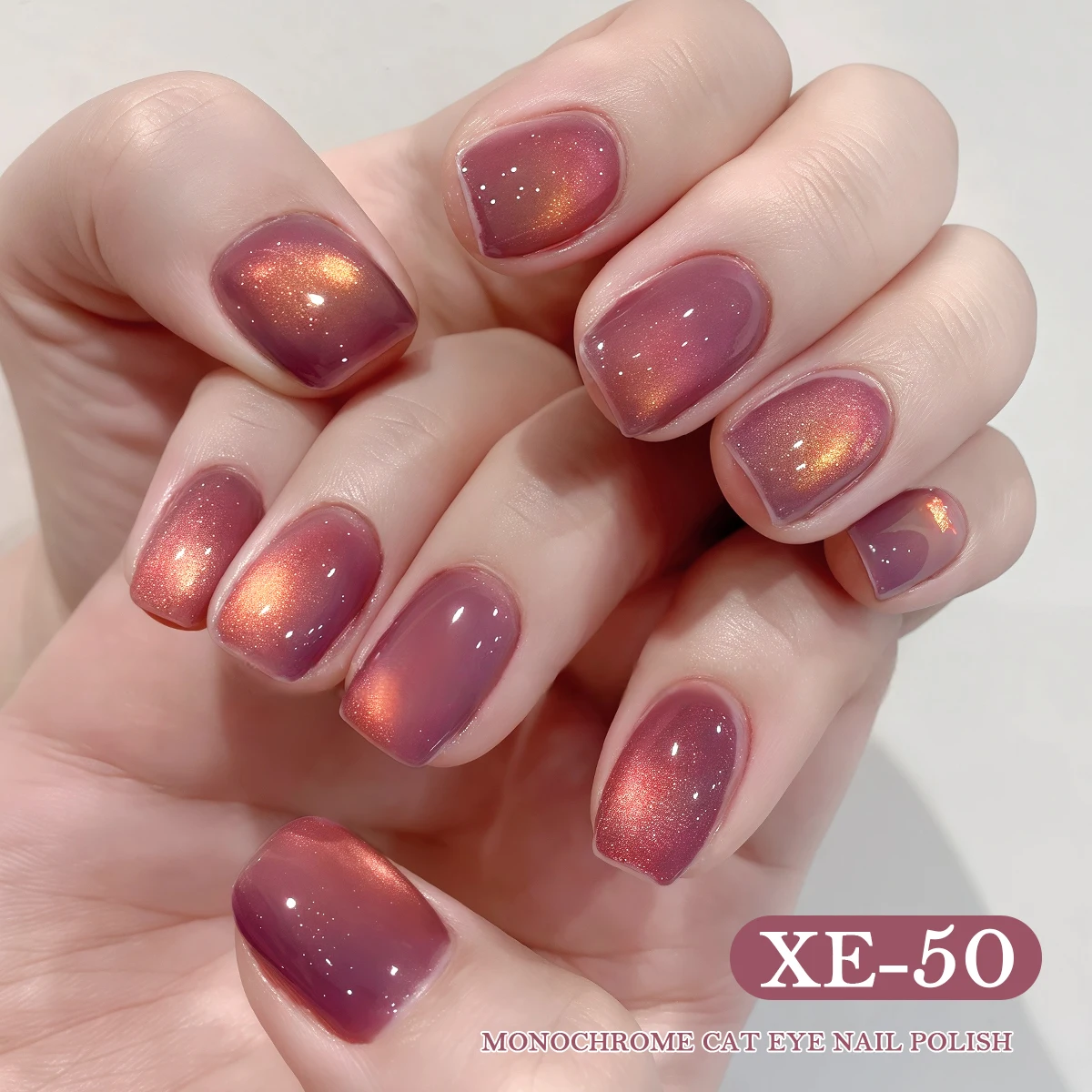 Bottiglia di polvere Fuochi d'artificio lampeggianti perle di vetro occhio di gatto # 50 gel per unghie UV super luminoso per salone di moda, occhio di gatto, lucido lucido