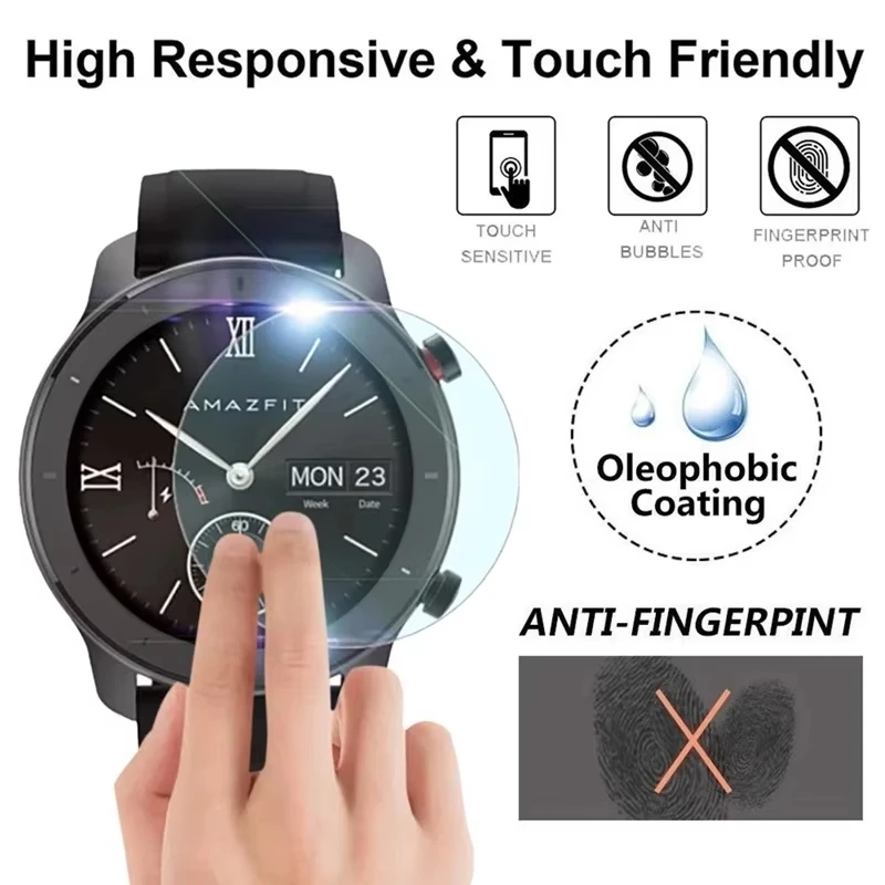 Tempered Glass For hayLou solar ls05 Smart Watch Accessories Full Coverage HD Clear Cover Screen Protector Anti-scratch Films