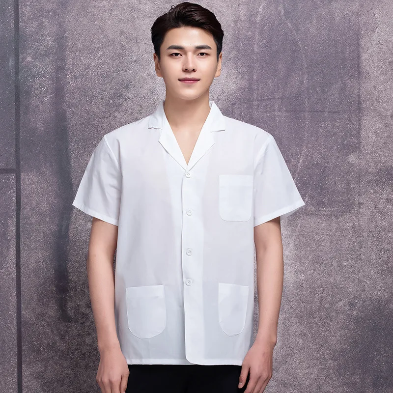 Dining Chef Overalls Long Sleeve Men'S Short Sleeve Summer Hotel Restaurant Restaurant Kitchen Baking Plus-Sized Clothes