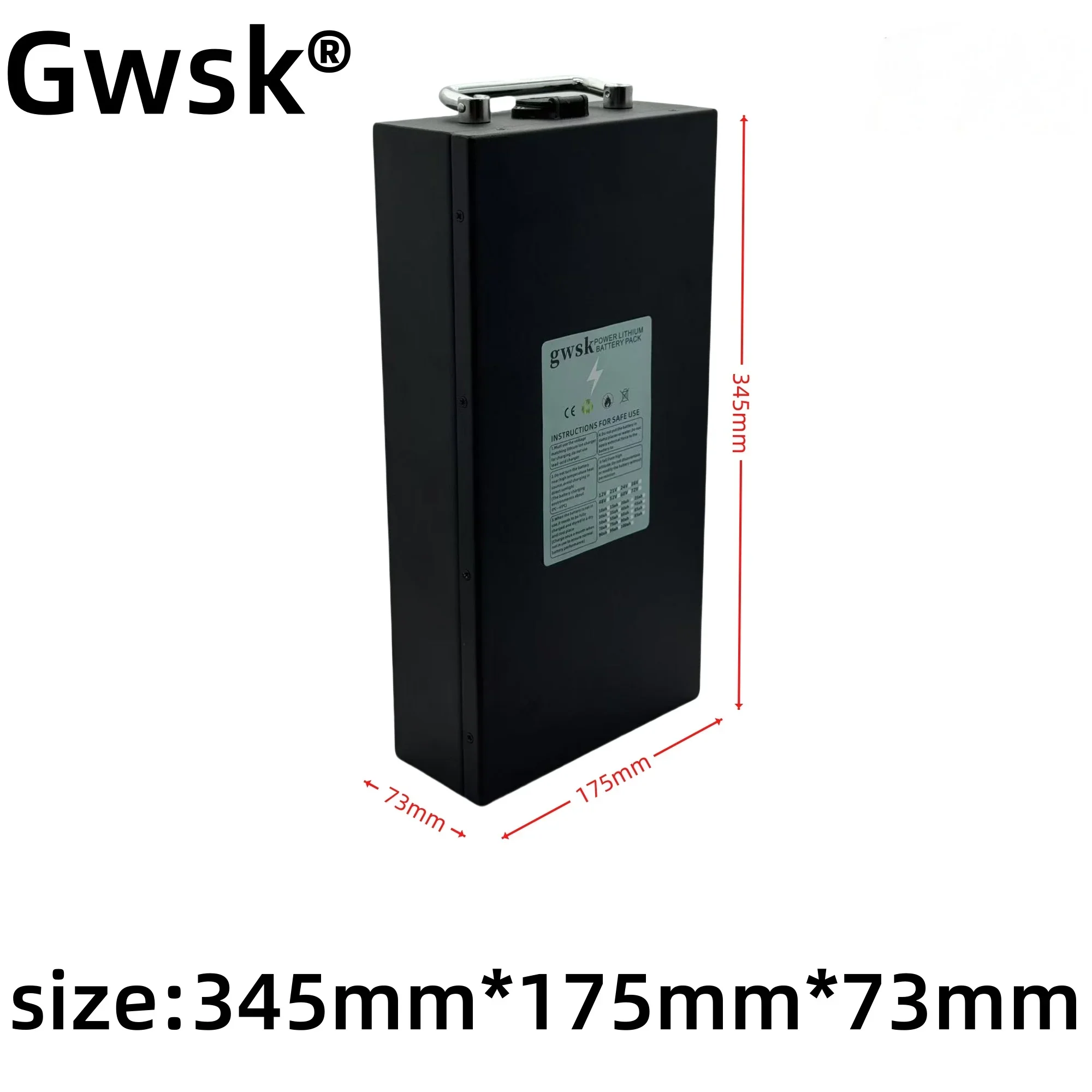 B نموذج 72V60V48V 20AH-50A بطارية أصلية ذات سعة كاملة 100%، تطبيق بطارية ليثيوم عالمية قابلة للفصل 3000 وات