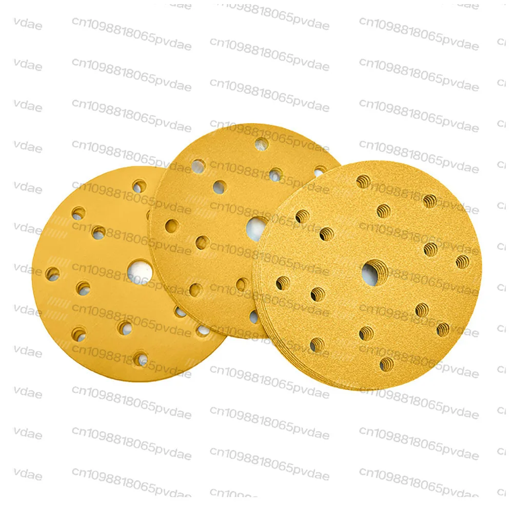 50PCS 6 Inch 15 Hole Hook and Loop Sanding Discs 40-800 Grit,150mm Random Orbital Sandpaper for Automotive and Woodworking