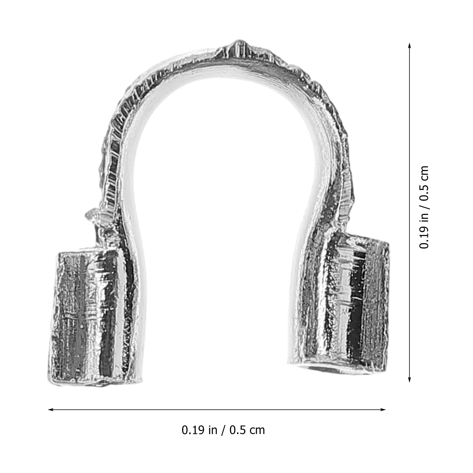 

200Pcs Silver Color Brass U Shape Jewelry Protectors for Handmade Necklace Bracelet Pendant Accessories