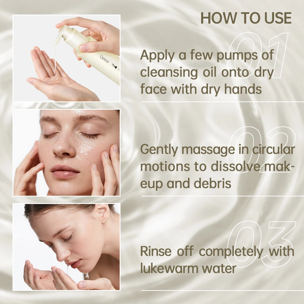 CATKIN Summer Palace Luxury Deep Facial Cleansing Oil, Makeup Remover Residue-Free, Fragrance and Colorant All Skin Types 150ml