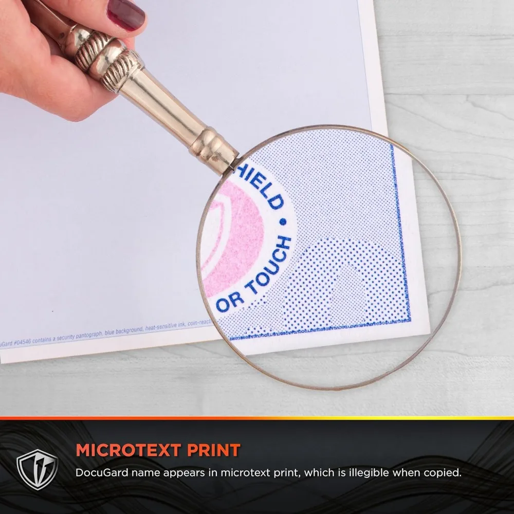 다용도 고급 블루 보안 용지, 7가지 기능, 8.5 x 11인치, 24lb, 2500매