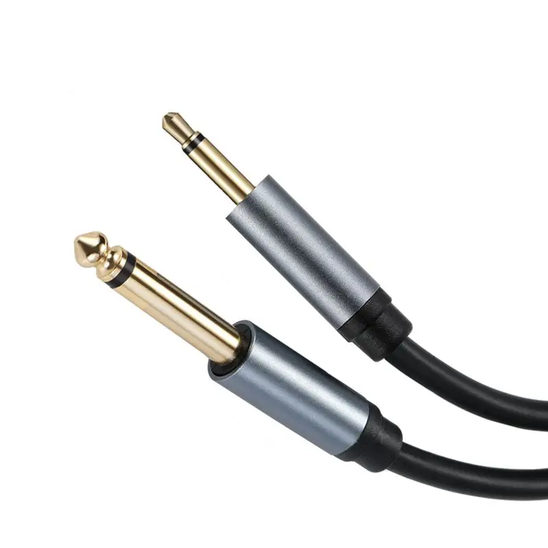 Pozłacany kabel adaptera audio z czystej miedzi 6,35 mm 1/4 "Mono męski na 3,5 mm 1/8" TS Mono męski — zdjęcie produktu 6