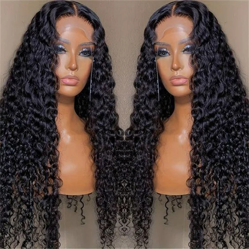 

Long Soft 180Density 26“ Natural Black Kinky Curly Lace Front Wig For Women Babyhair Preplucked Heat Resistant Glueless Daily