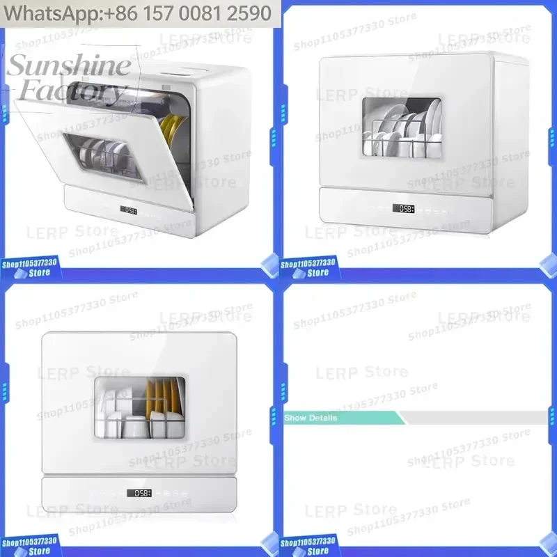 Hot-selling Automatic Cleaning Smart Dishwasher Household Multi-functional Desktop Fully Integrated Large Capacity Dishwasher