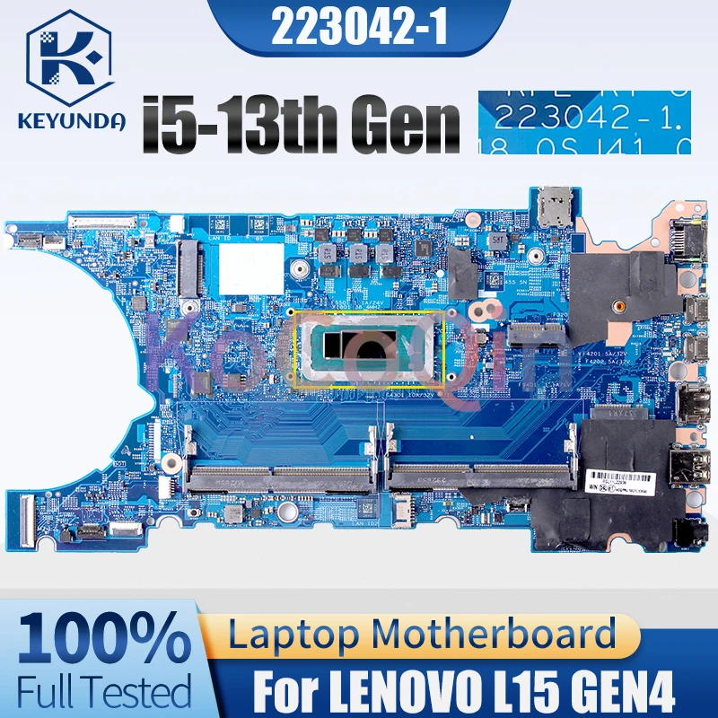 223042-1 For LENOVO L15 GEN4 Notebook Mainboard SRMJ5 i5-1350P SRMLZ i5-1345U 5B21L33698 Laptop Motherboard 100％ Tested