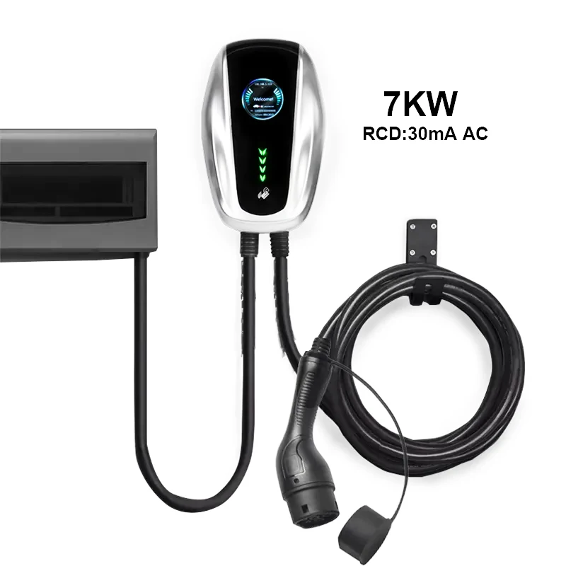 

Wall-Mounted Charging Pile Electric Car Charge Box EVSE Chargers EV Charger Station