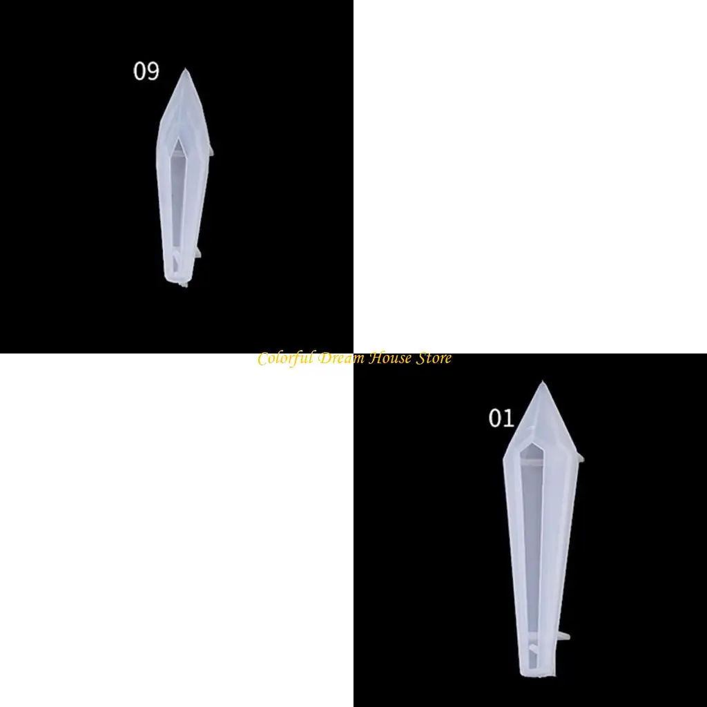 

Resin Pendulum Molds Silicone Crystal Molds Epoxy UV Resin Mold for Resin
