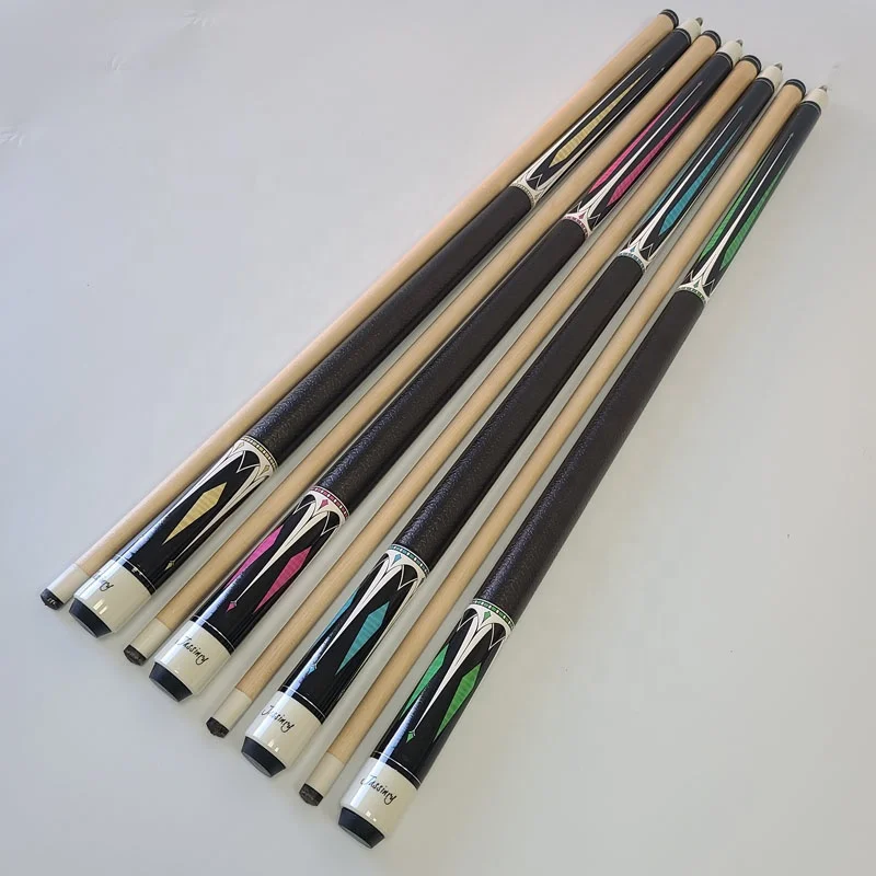 

Hot Sale Jassinry New Arrival Pool Billiard Cues 4 Colors with 3/8-18 Pin Maple Wood Cheap 9-ball Pool Cue Stick Billiard Cue