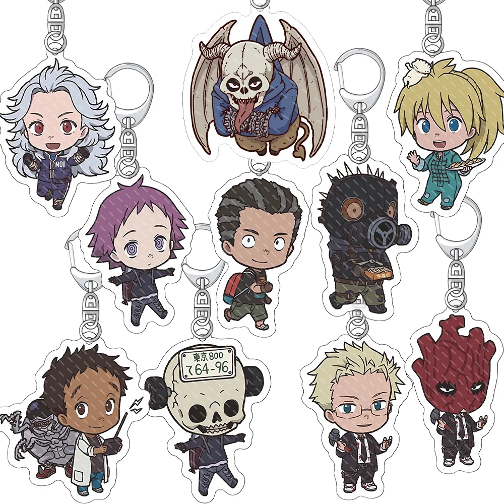 

”Dorohedoro“ 6cm Acrylic keychain character Caiman Noi Nikaidou Skull Demon Punk Style Bag Charm Surprise gift