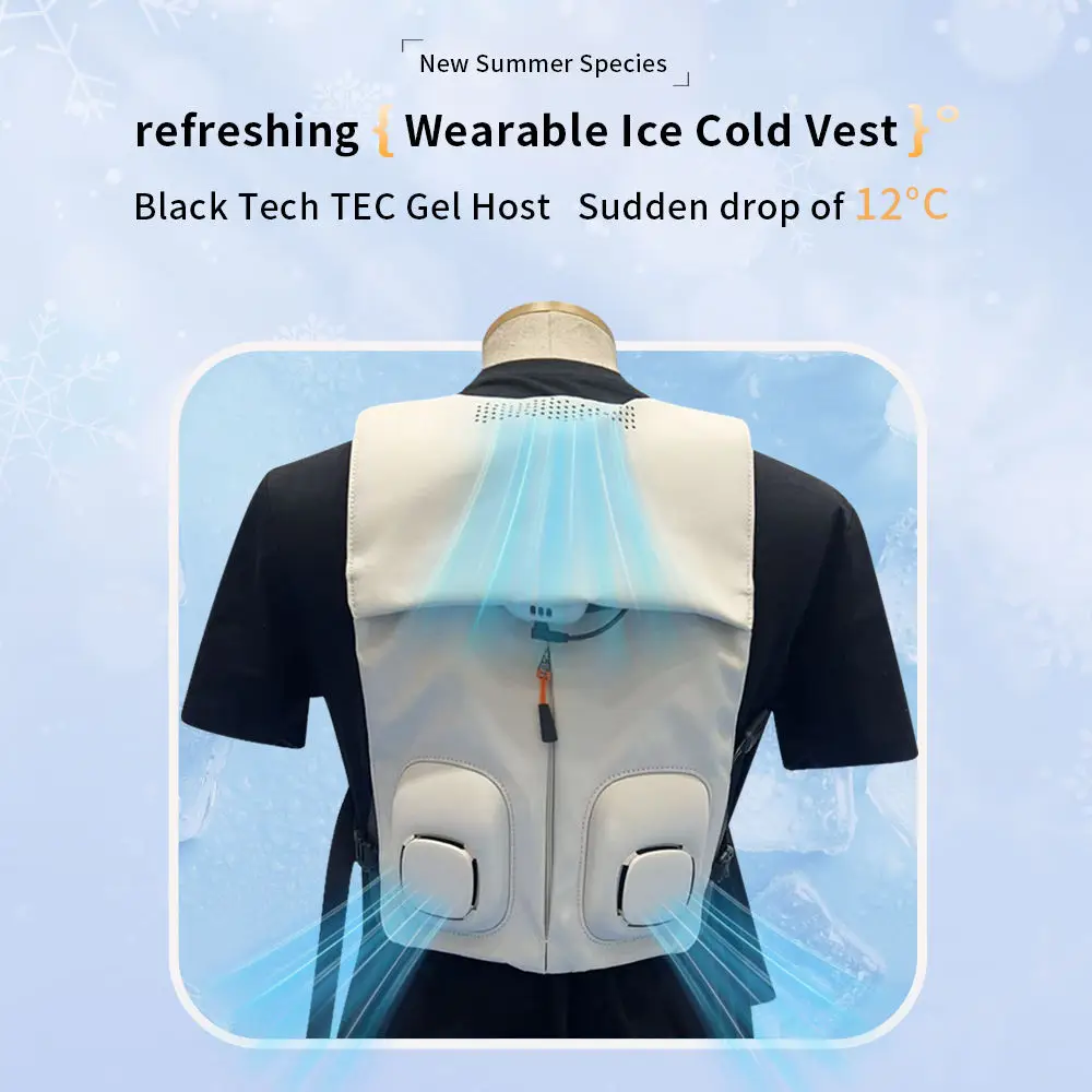 Wearable Air Conditioner Cooling Vest Semiconductor Chip Cooling Jacket Outdoor Smart Air-Conditioned Suit Work Vest