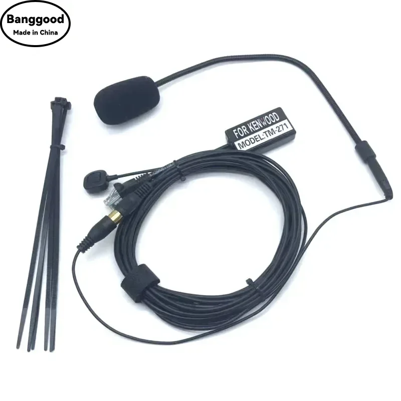 

Set Finger PTT 8 Pin Hands-free Microphone Speaker for Kenwood TK-868G TK-768G TK-862G TK-762G TM-271 TM-471 TK-760 Car Radio