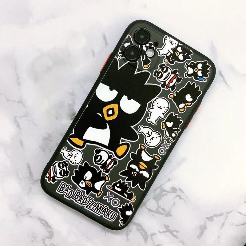 Badtz-maru Cool Cartoon Creative Phone Case For iPhone 16 15 14 13 12 11 Pro Max XR XS MAX 7 8 Plus MINI Y2K Cute Kawaii Cover