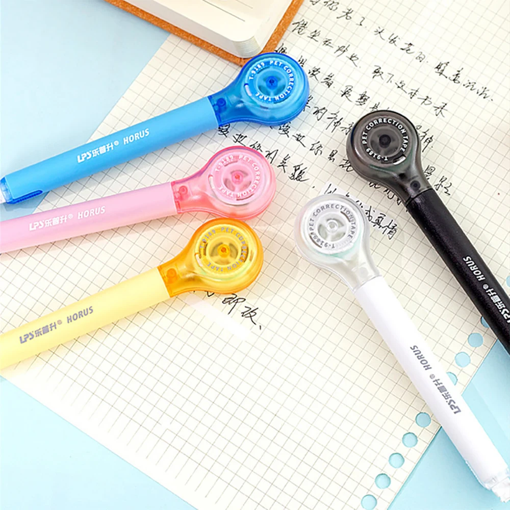 6 M เทปแก้ไข Macaron สี Creative Design Corrector ปากกาสบายถือ Kawaii เครื่องเขียนอุปกรณ์โรงเรียน