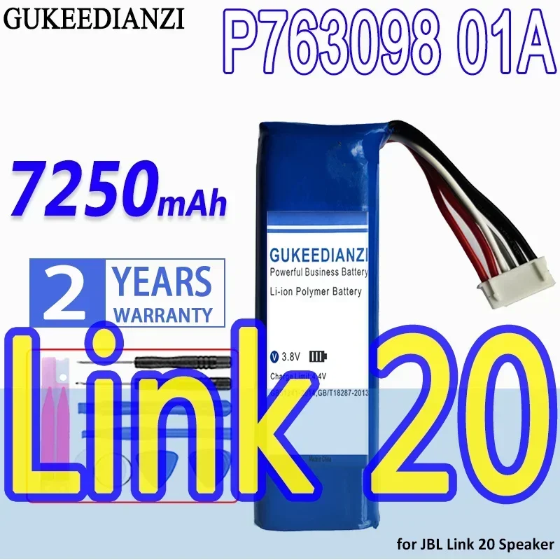 

High-Efficiency 7250mAh For Jbl Link 20 Speaker P763098 01A Speaker Battery