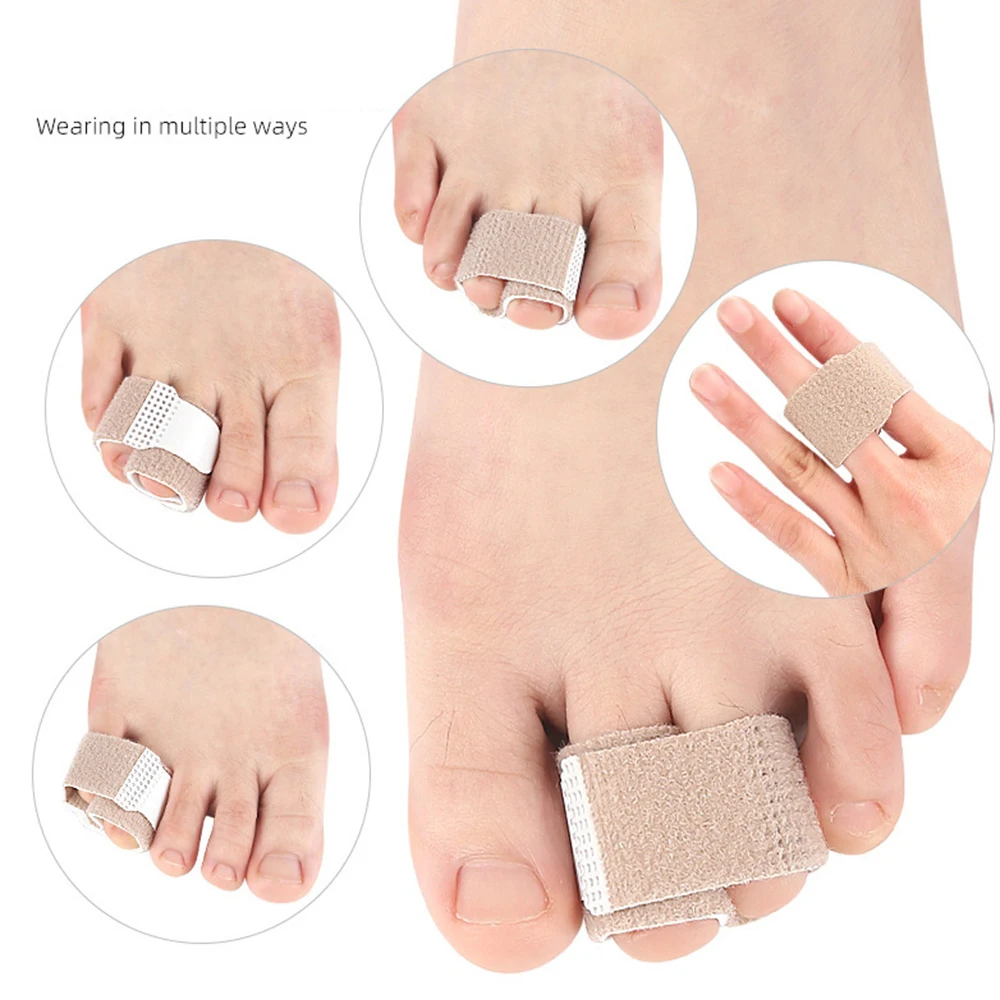 New Pexmen 1/2/5/10Pcs Hammer Toe Straightener Toe Splints Cushions Bandages for Correcting Crooked & Overlapping Toes Protector