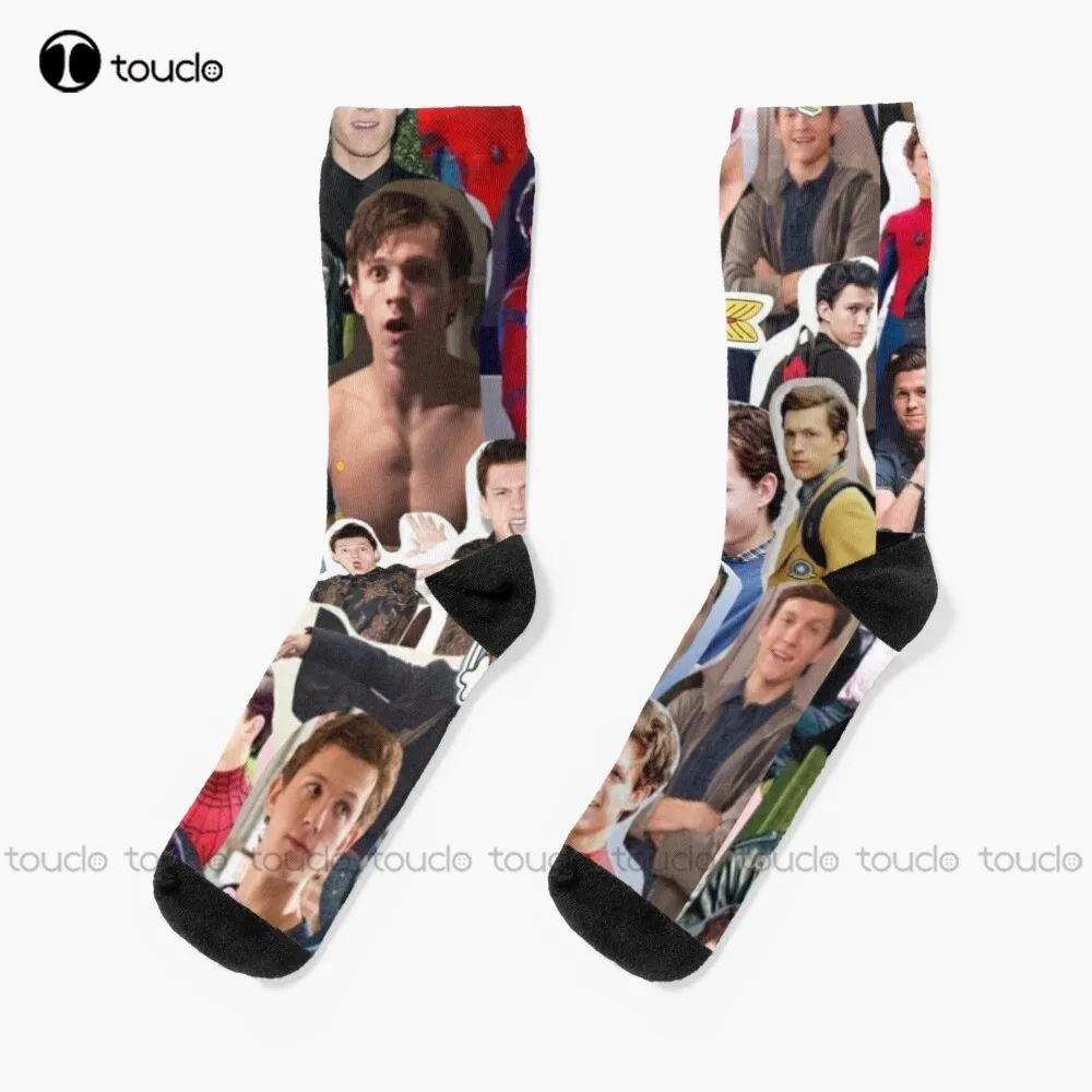 

Tom Holland Socks American Flag Socks Men Unisex Adult Teen Youth Socks Christmas Gift Custom Hd High Quality 360° Digital Print