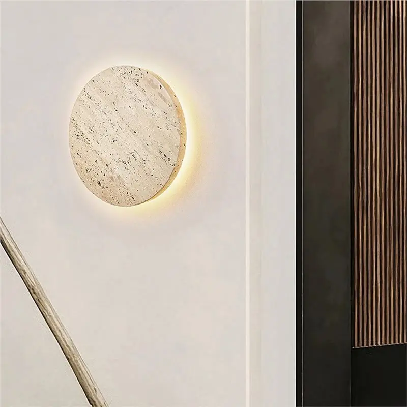 

Наружный желтый светодиодный настенный светильник A93Z, водонепроницаемый, для сада, виллы, забора, с дизайном под камень, имитация травертина.