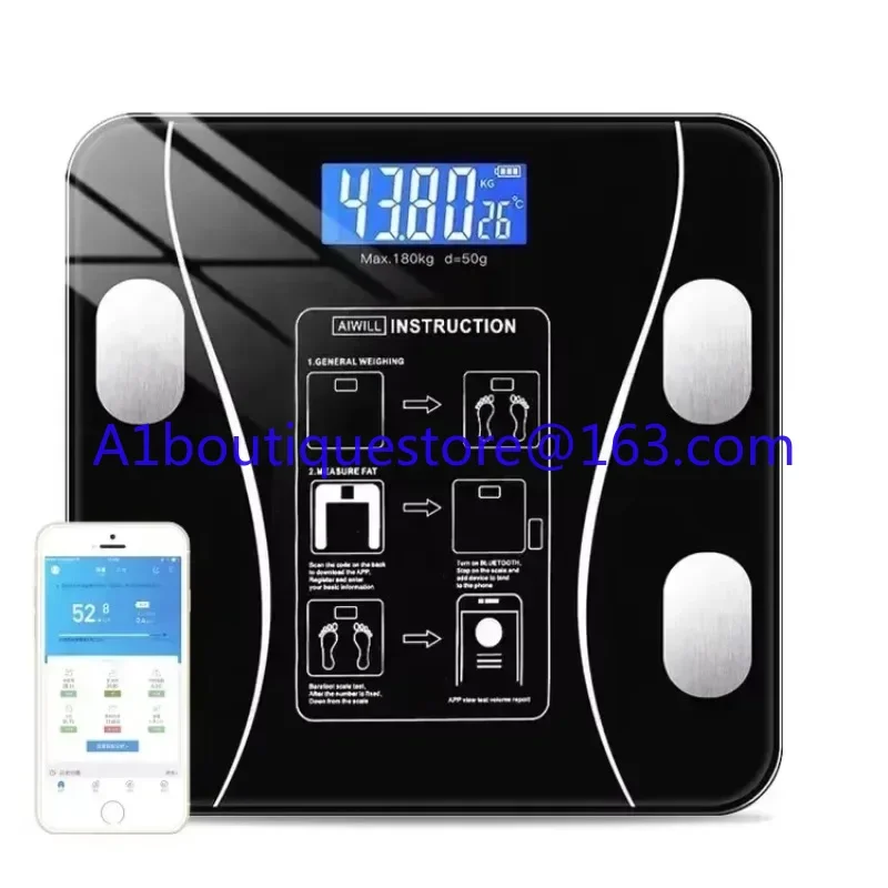 

180Kg Smart Home Scale Bathroom Scale Digital Smart Body Fat Scale