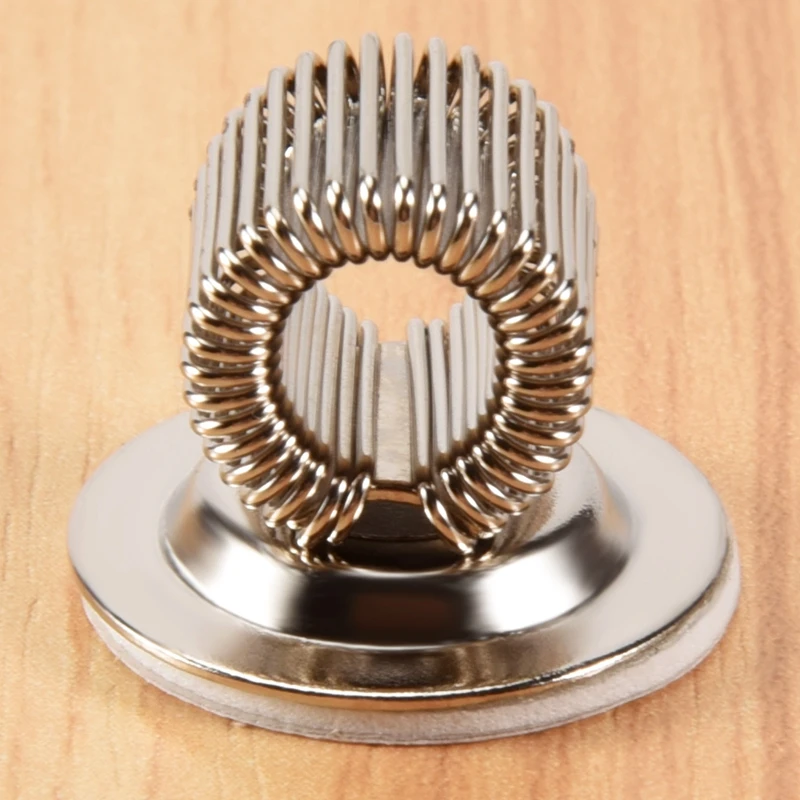 12 PCS Stainless Steel Pen Pencil Holder Clips With Adjustable Spring Loop Self Adhesive Pen Clip Holder