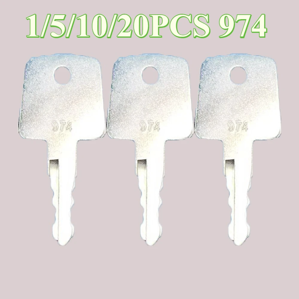 1/5/10/20pcs 974 Roller Ignition Keys Heavy Equipment Asphalt Roller Key