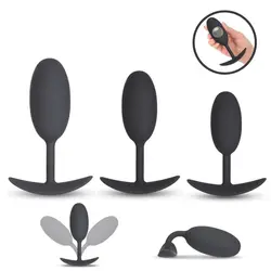 Silicone Wearable Snug Weighted Anal Butt Plug Anal Training Trainer Sex Toys