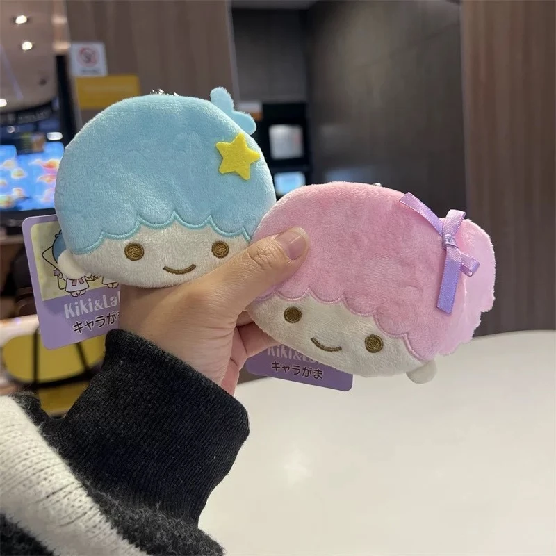 

Sanrio KIKILALA Little Twin Stars Plush Coin Purse Cartoon kikilla Stuffed Doll pendant Wallet Bag Key Earphone Coin Pouch gift
