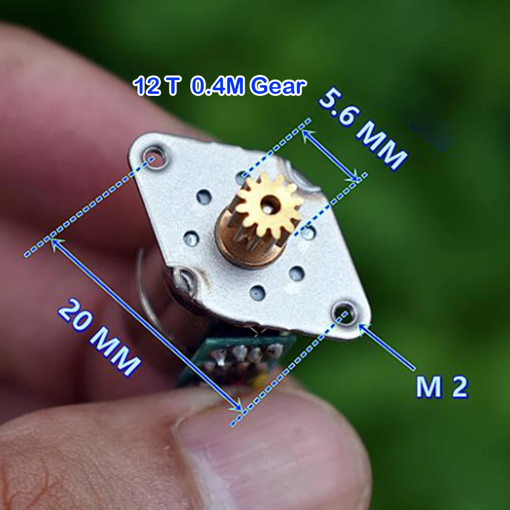 2-phase 4-wire Stepper Motor Micro 15mm Stepper Motor Extended Type Motor Large Torque 18 Degrees Step Angle for Car Accessories view 3