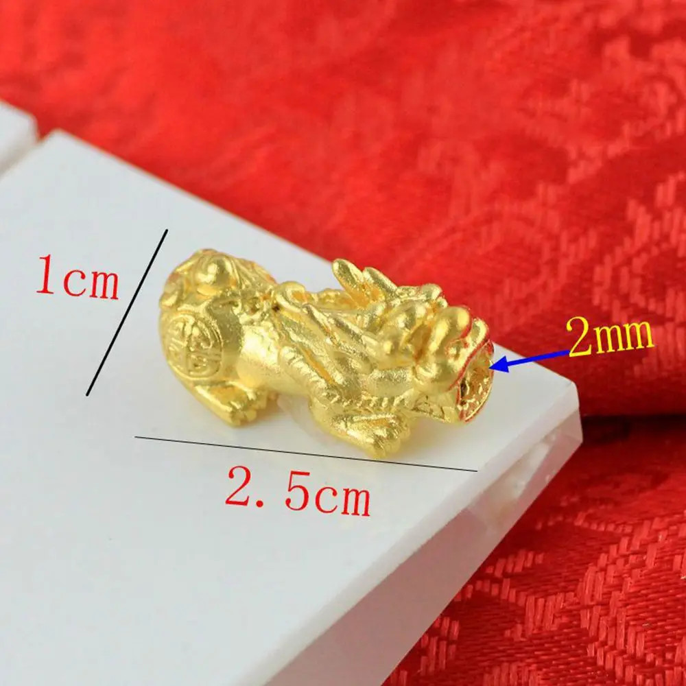 Good Lucky Hair Rope Findings Pixiu Gold Color Chinese Style Bead DIY Making Accessories Jewelry Accessories Brave Troops Beads