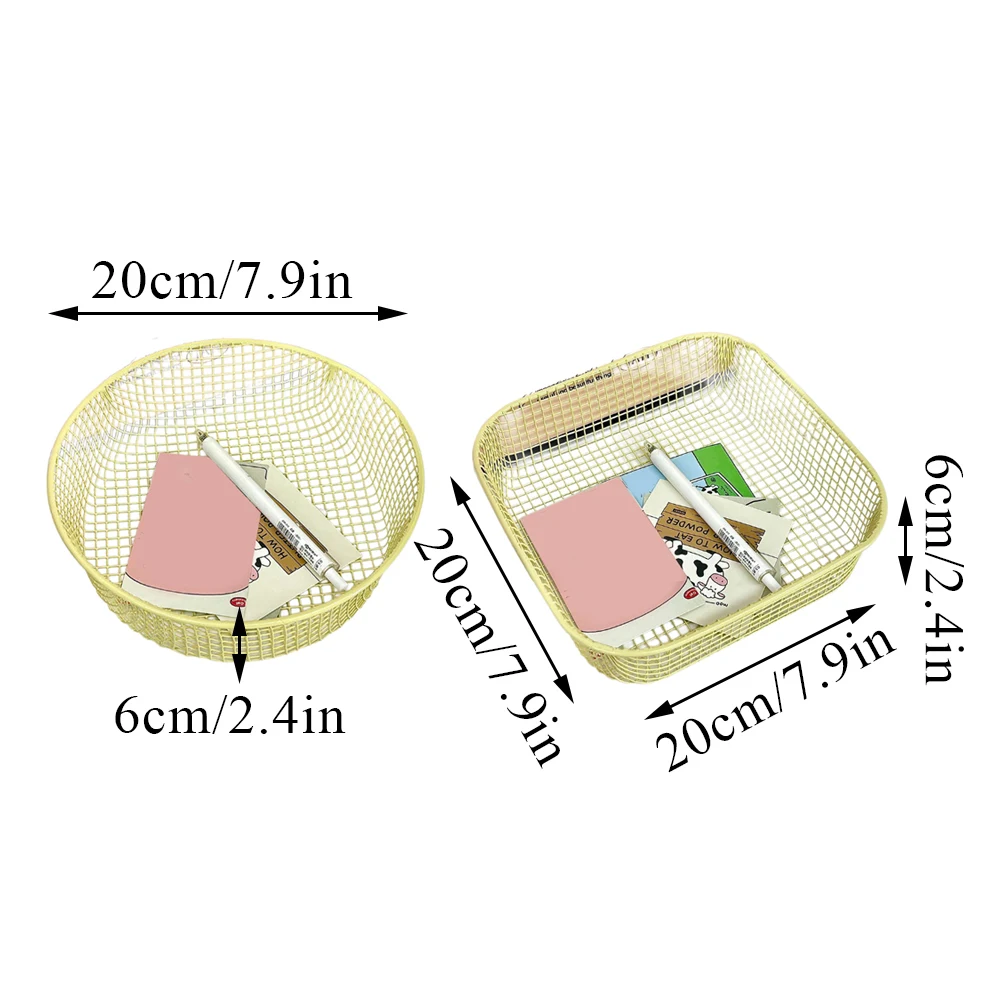Металлические многофункциональные металлические корзины для хранения канцелярских принадлежностей