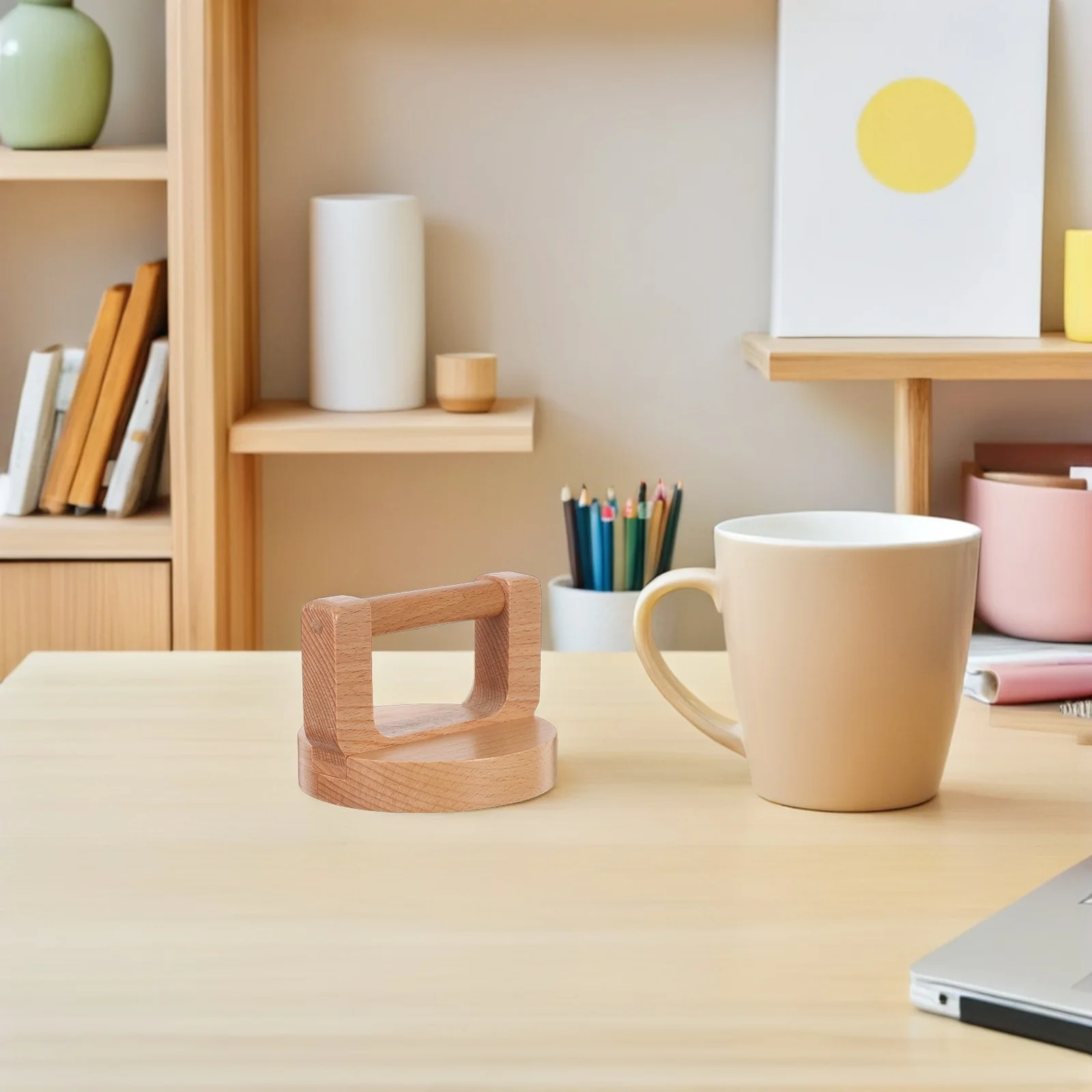 

Beech Wood Baren Hand Press for Paper Printmaking Round Handle Smooth Bottom Relief Printing Burnisher Tool DIY Crafting