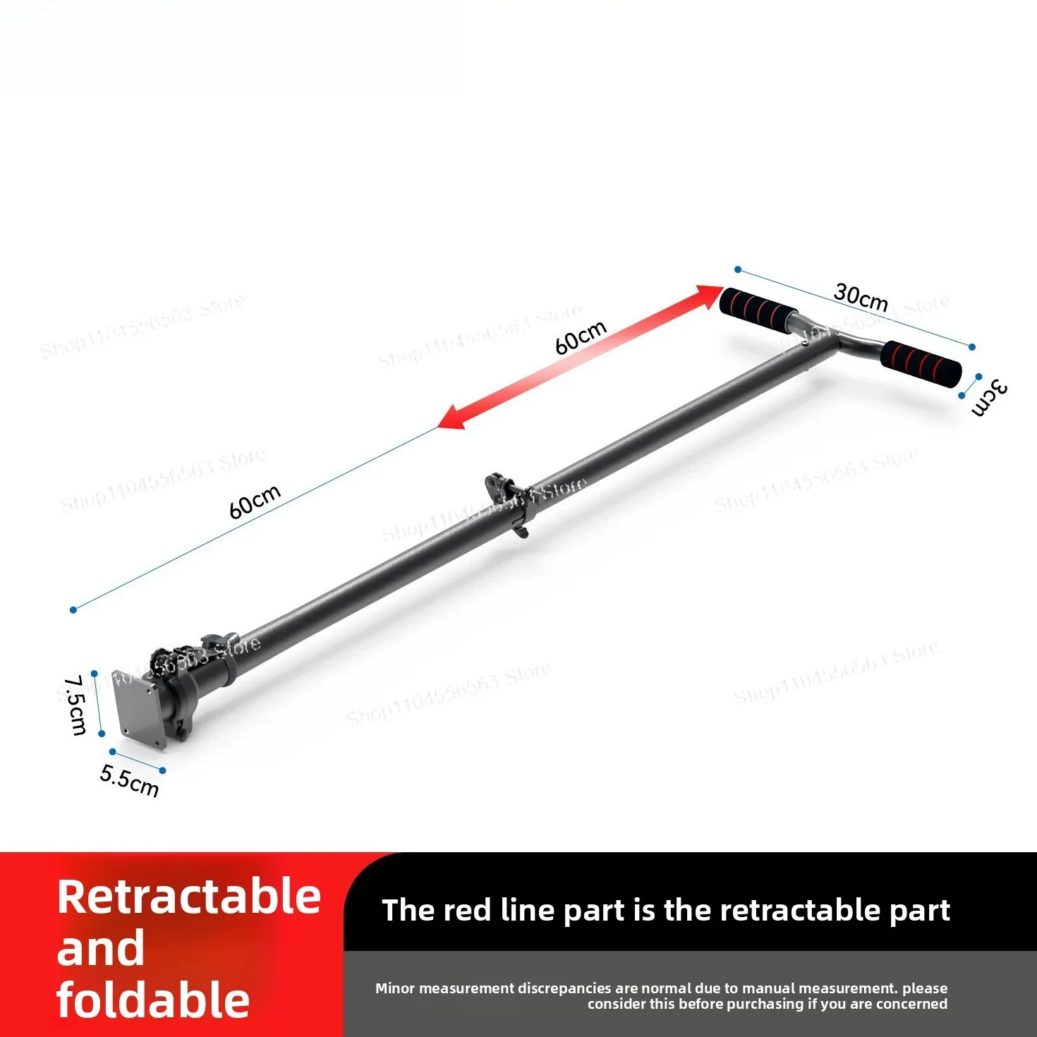 Electric skateboard folding telescopic armrest kit, modified handle universal skateboard accessories