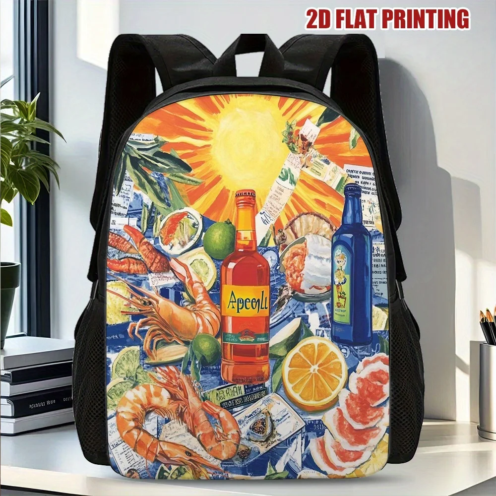 

Летний рюкзак Aperitif, универсальный, с регулируемыми лямками, вместительными отделениями, подходит для любого случая.