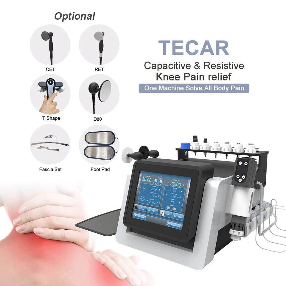 

EMS Muscle Stimulation Pain Relief Body Rehabilitation ED Treatment Smart Tecar Shock Wave Diathermy Physiotherapy Machine